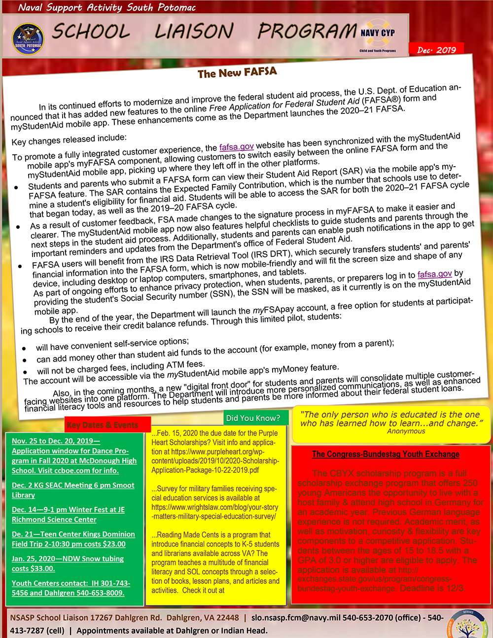 School Liaison Officer