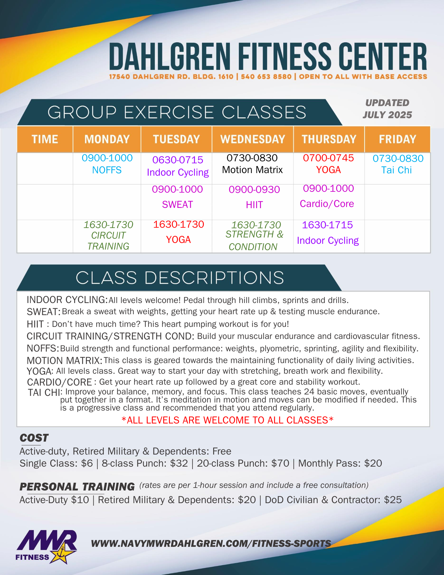Dahlgren Exercise Classes July 2025.png